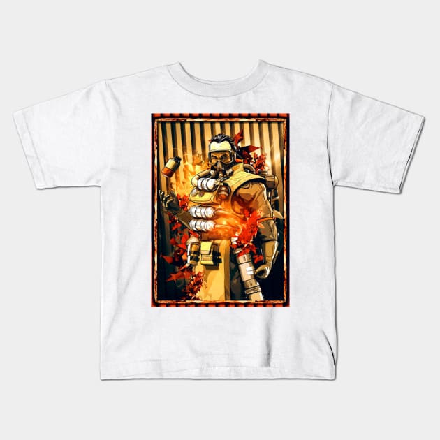 Apex Legends Caustic Kids T-Shirt by syanart